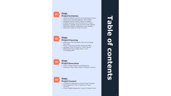 Playbook For Project Planning And Management Tactics Template