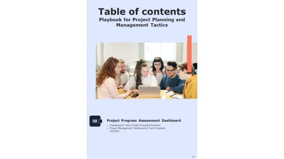 Playbook For Project Planning And Management Tactics Template
