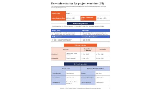 Playbook For Project Scope Management And Planning Template