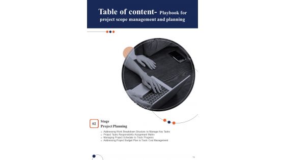 Playbook For Project Scope Management And Planning Template