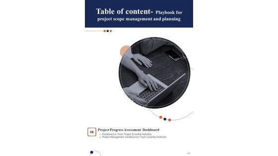 Playbook For Project Scope Management And Planning Template