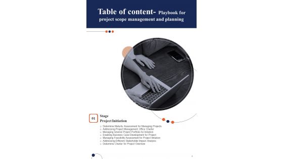 Playbook For Project Scope Management And Planning Template