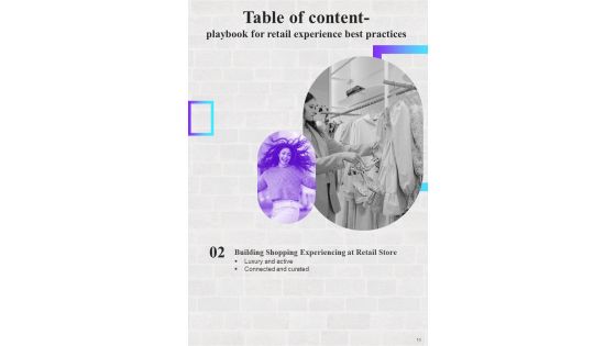 Playbook For Retail Experience Best Practices Template