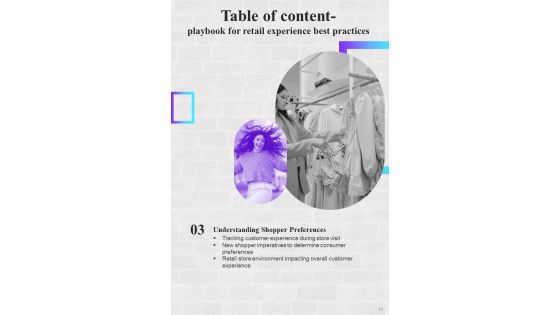 Playbook For Retail Experience Best Practices Template