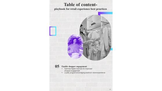 Playbook For Retail Experience Best Practices Template