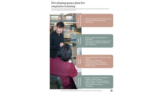 Playbook For Staff Development And Support Template