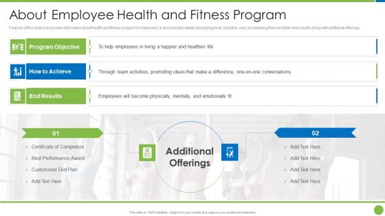 Playbook For Staff Wellbeing About Employee Health And Fitness Program Clipart PDF