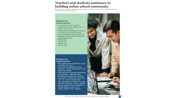 Playbook For Tech Infused Learning Template