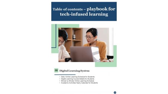 Playbook For Tech Infused Learning Template
