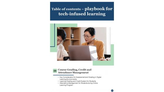 Playbook For Tech Infused Learning Template