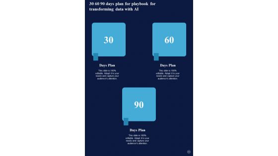 Playbook For Transforming Data With AI Template