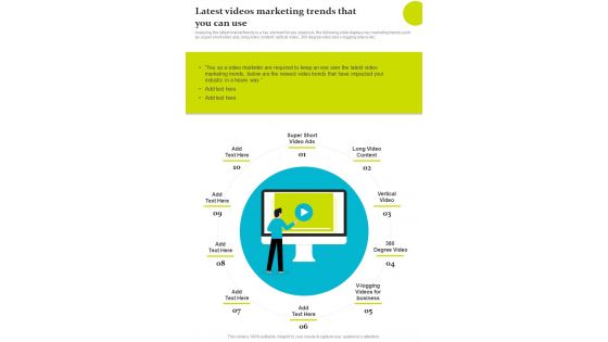 Playbook For Video Advertising On Social Media Platforms Template