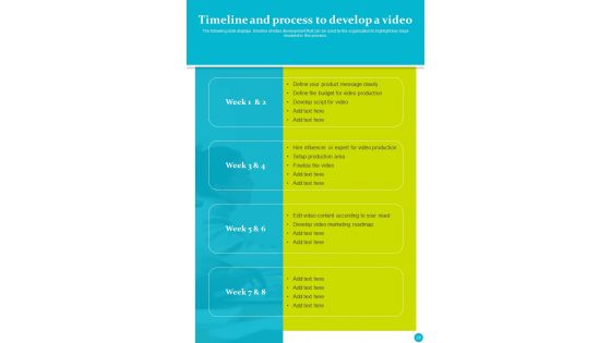Playbook For Video Advertising On Social Media Platforms Template