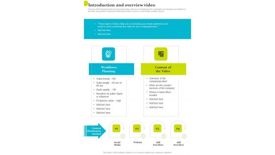 Playbook For Video Advertising On Social Media Platforms Template
