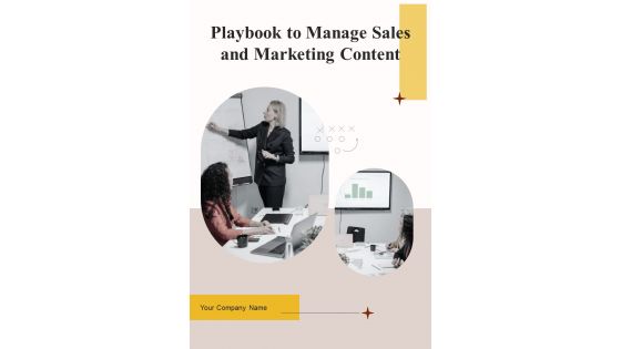 Playbook To Manage Sales And Marketing Content Template