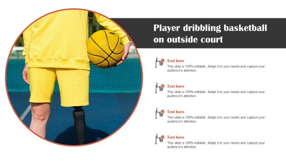 Player Dribbling Basketball On Outside Court Topics PDF