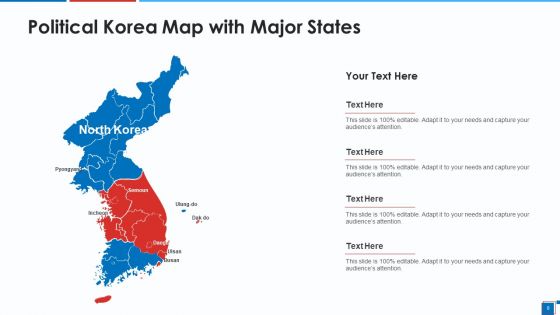 Political Map Of Korea Provinces Demographics Ppt PowerPoint Presentation Complete Deck With Slides