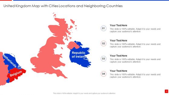 Political Map Of United Kingdom With Neighboring Countries Ppt PowerPoint Presentation Complete Deck With Slides