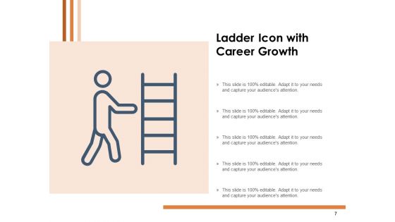 Portable Ladder Symbol Success Growth Ppt PowerPoint Presentation Complete Deck