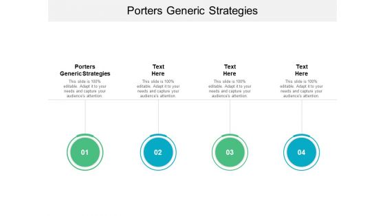 Porters Generic Strategies Ppt PowerPoint Presentation Inspiration Graphics Cpb
