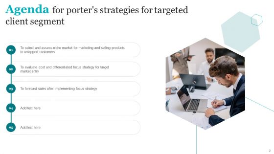 Porters Strategies For Targeted Client Segment Ppt PowerPoint Presentation Complete Deck With Slides