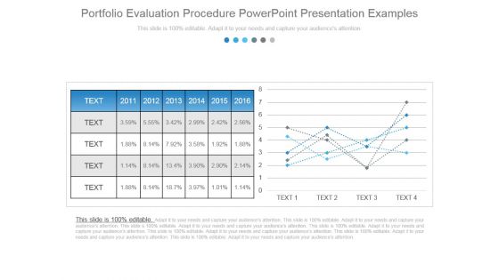 Portfolio Evaluation Procedure Powerpoint Presentation Examples