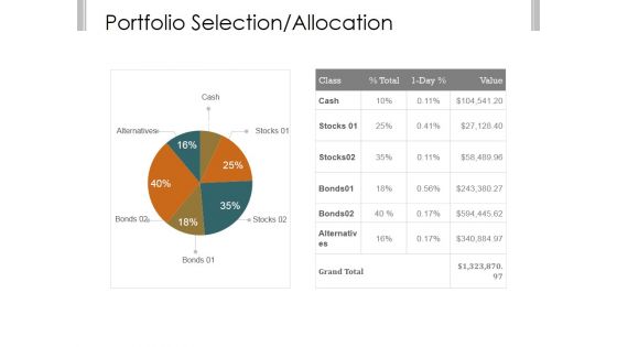 Portfolio Selection Allocation Template 1 Ppt PowerPoint Presentation Rules Portfolio Selection Allocation Template 1 Ppt PowerPoint Presentation Rules