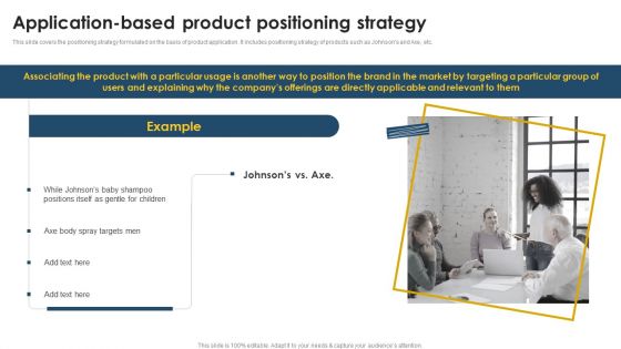 Positioning Techniques To Improve Application Based Product Positioning Strategy Infographics PDF