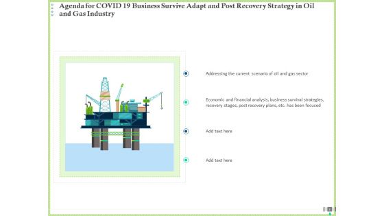 Post COVID Recovery Strategy For Oil And Gas Industry Ppt PowerPoint Presentation Complete Deck With Slides