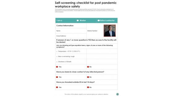 Post Covid Enterprise Recovery Playbook Template