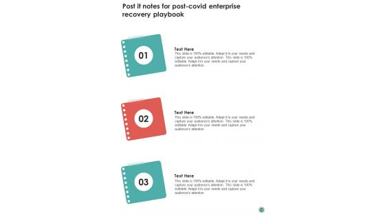Post Covid Enterprise Recovery Playbook Template