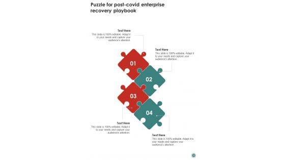Post Covid Enterprise Recovery Playbook Template