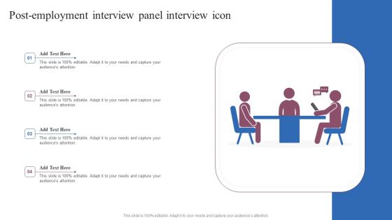Post Employment Interview Panel Interview Icon Icons PDF