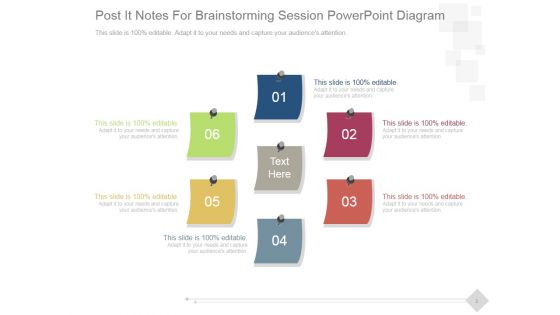 Post It Notes For Brainstorming Session Ppt PowerPoint Presentation Show