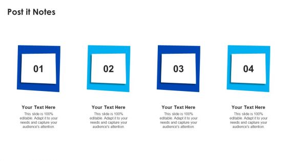 Post It Notes Ppt Inspiration Master Slide PDF