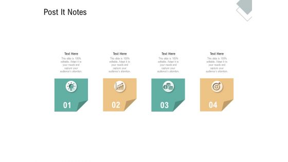 Post It Notes Virtual Currency Financing Pitch Deck Template PDF