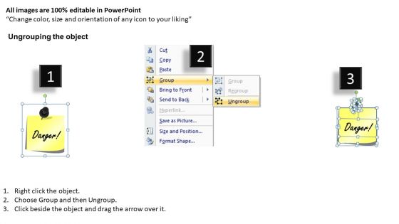 Post It Notes With Editable Text PowerPoint Ppt Templates And Slides