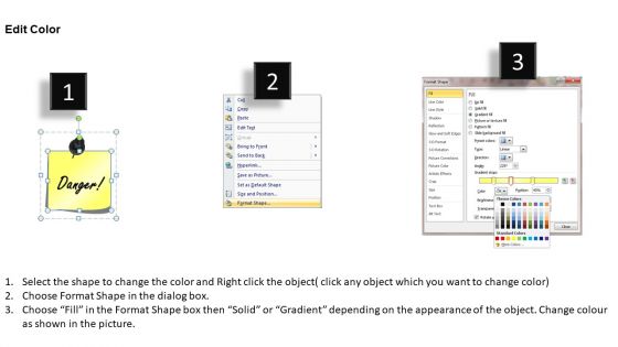 Post It Notes With Editable Text PowerPoint Ppt Templates And Slides