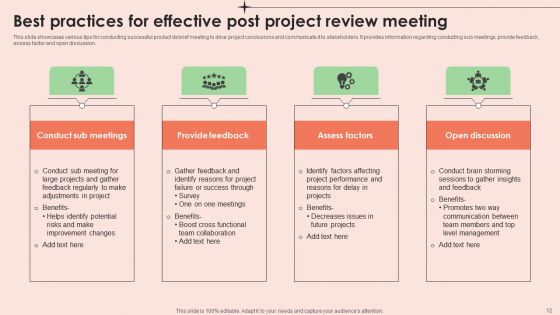 Post Project Review Ppt PowerPoint Presentation Complete Deck With Slides