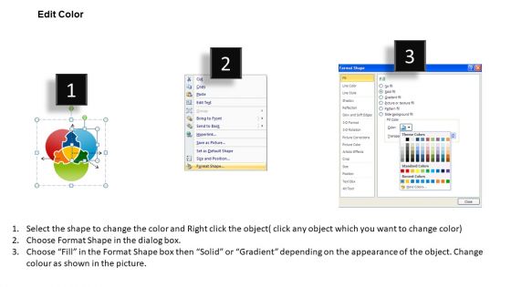 PowerPoint Backgrounds Venn Diagram Puzzle Ppt Template