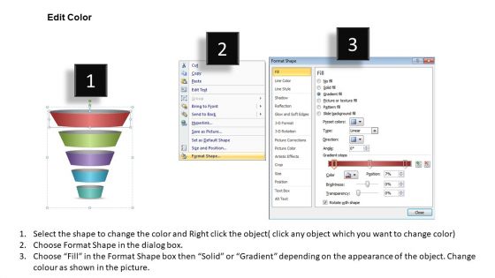 PowerPoint Slide Layout Leadership Five Layered Filter Ppt Theme