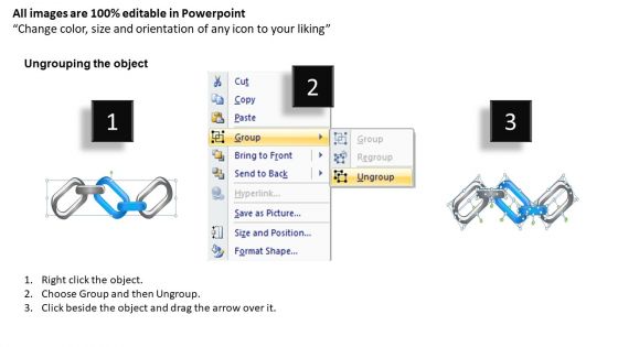 PowerPoint Template Business Chains Process Ppt Slide