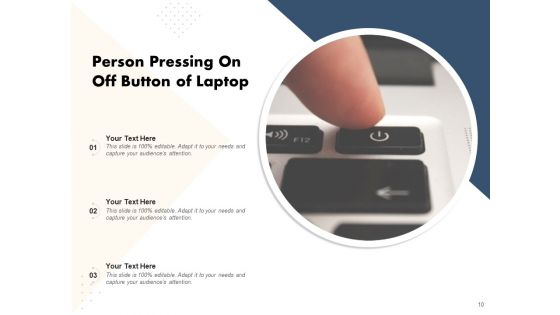 Power Button Electric Button Electronic Goods Ppt PowerPoint Presentation Complete Deck
