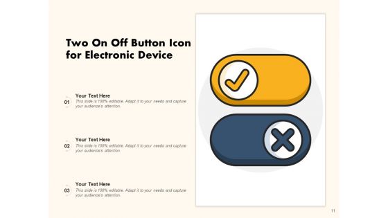 Power Button Electric Button Electronic Goods Ppt PowerPoint Presentation Complete Deck
