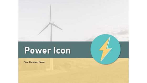 Power Icon Solar Energy Solar Panels Ppt PowerPoint Presentation Complete Deck