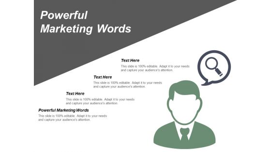 Powerful Marketing Words Ppt PowerPoint Presentation Gallery Elements Cpb