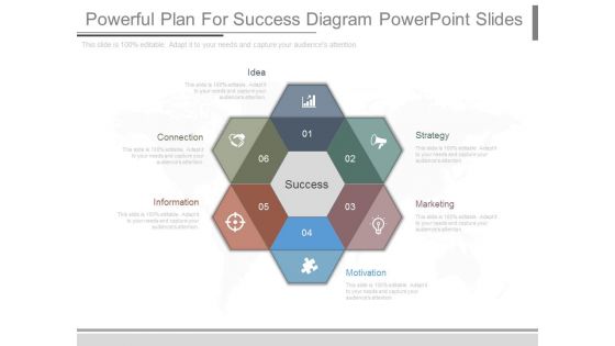 Powerful Plan For Success Diagram Powerpoint Slides