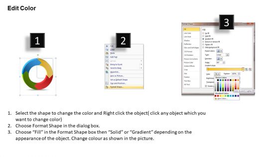 Ppt 4 Stages Circular Process Free PowerPoint Template Templates