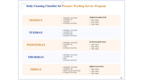 Pressure Cleaning Proposal And Service Agreement Ppt PowerPoint Presentation Complete Deck With Slides