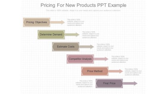 Pricing For New Products Ppt Example